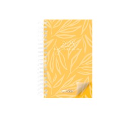 Agenda Planning Espiral Ambar 90x154 Look 2024 Amarela