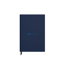 Agenda Mini Secretária A6 Ambar Ideas 2024 Azul Escuro
