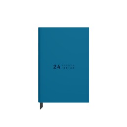 Agenda Mini Secretária A6 Ambar Ideas 2024 Azul Indigo