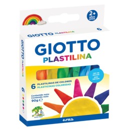 Plasticina Giotto 500100 - Caixa 6 Cores Clássicas