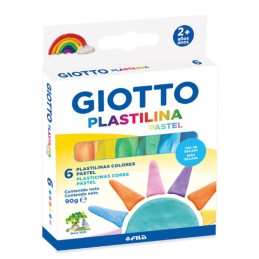 Plasticina Giotto 500600 - Caixa 6 Cores Pastel