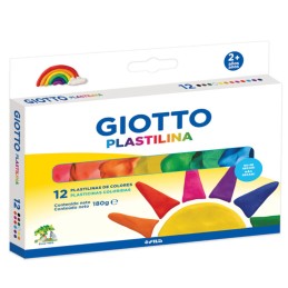 Plasticina Giotto 500500 - Caixa 12 Cores Clássicas