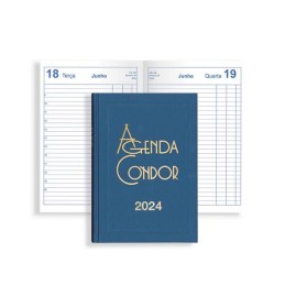 Agenda Secretária A5 Firmo Condor 2024 Azul
