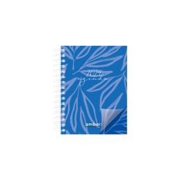 Agenda Bolso Espiral A7 Ambar Look 2024 Azul