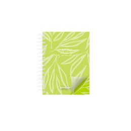 Agenda Bolso Espiral A7 Ambar Look 2024 Verde