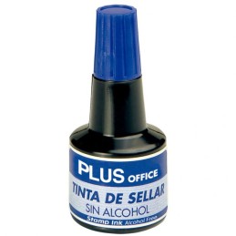 Tinta de Carimbo Plus Office 30ml Azul