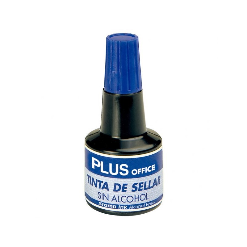 Tinta de Carimbo Plus Office 30ml Azul Tinta de Carimbo Plus Office 30ml Azul