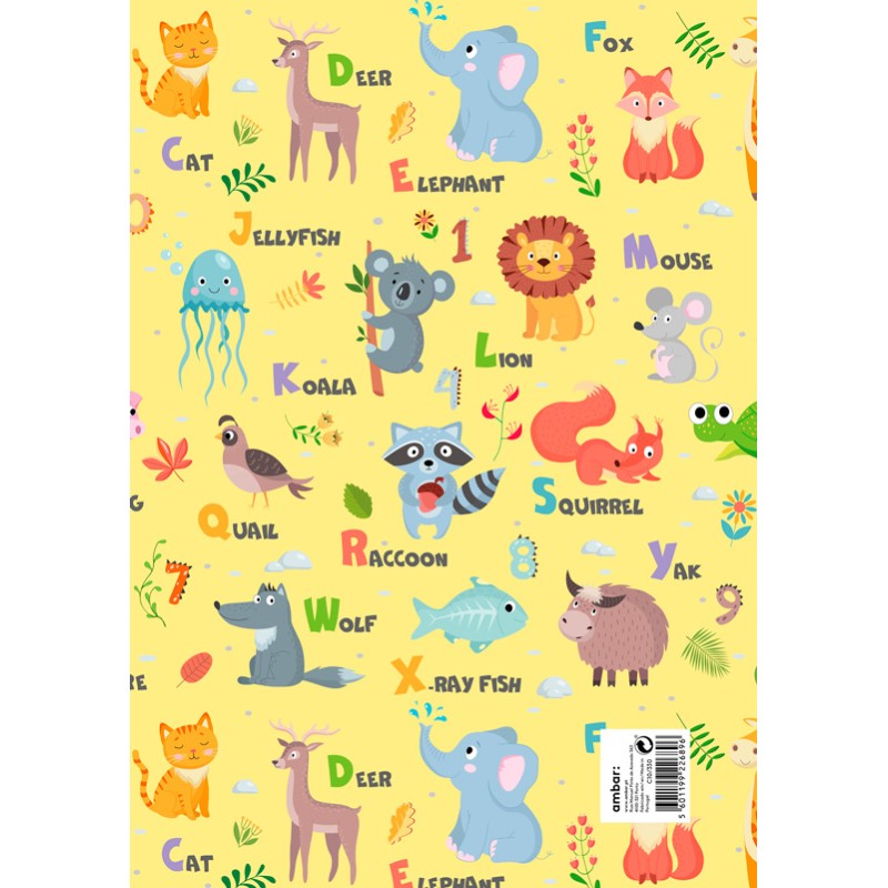 Pack 25 Fls. Papel Fantasia Criança C10/330 Alphabet