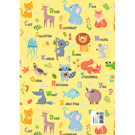 Pack 25 Fls. Papel Fantasia Criança C10/330 Alphabet