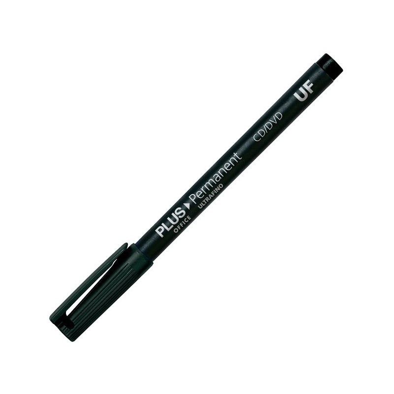 Marcador Plus Office para Acetato Ponta Ultra Fina Preto Marcador Plus Office para Acetato Ponta Ultra Fina Preto