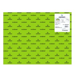 Cartolina A2 250gr Canson Íris Verde Fluorescente 403816 - Pack 25 unidades