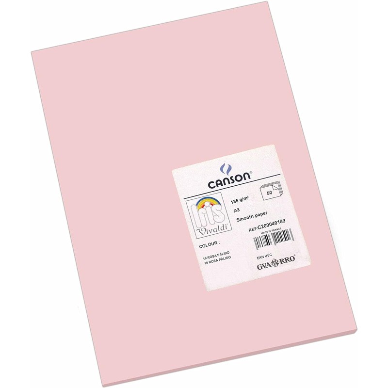 Pack 50 Cartolinas A3 Guarro Íris Canson 40189 Rosa Pack 50 Cartolinas A3 Guarro Íris Canson 40189 Rosa