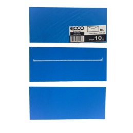 Pack 10 Envelopes DL 110x220 TS-0403 Azul Marinho