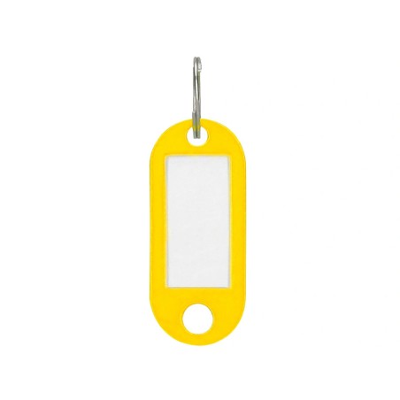Chaveiro porta etiquetas Amarelo - Caixa 100 unidades