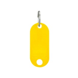 Chaveiro porta etiquetas Amarelo - Caixa 100 unidades