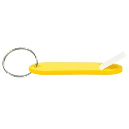 Chaveiro porta etiquetas Amarelo - Caixa 100 unidades