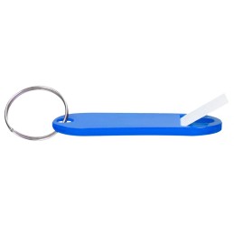 Chaveiro porta etiquetas Azul - Caixa 100 unidades