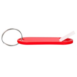 Chaveiro porta etiquetas Vermelho - Caixa 100 unidades
