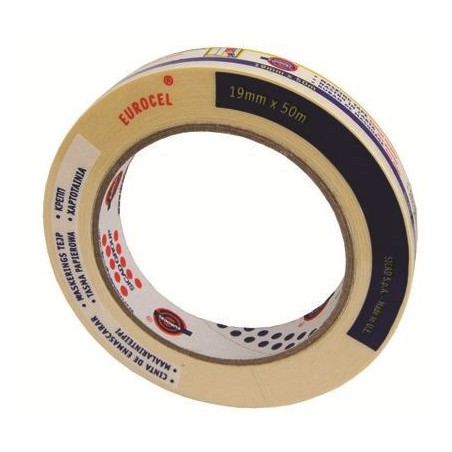 Fita Adesiva Papel Eurocel 19mm x 50M 653