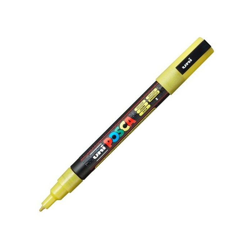 Marcador Uni Posca PC-3ML Amarelo Glitter