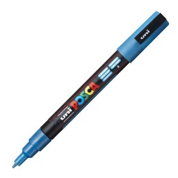 Marcador Uni Posca PC-3ML Azul Claro Glitter