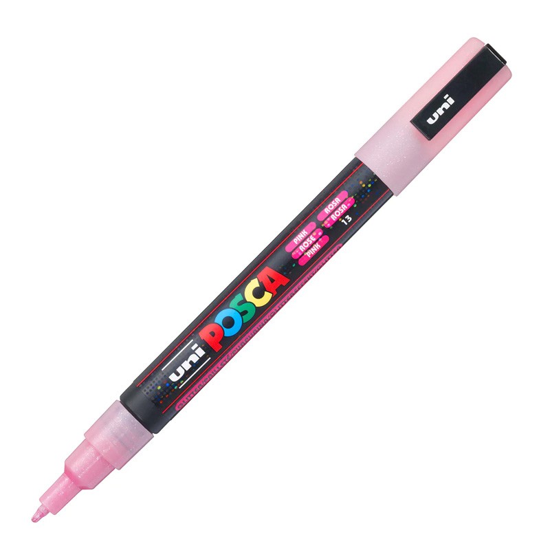 Marcador Uni Posca PC-3ML Rosa Glitter