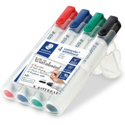 Estojo 4 Marcadores para Quadro Branco Staedtler 351WP4