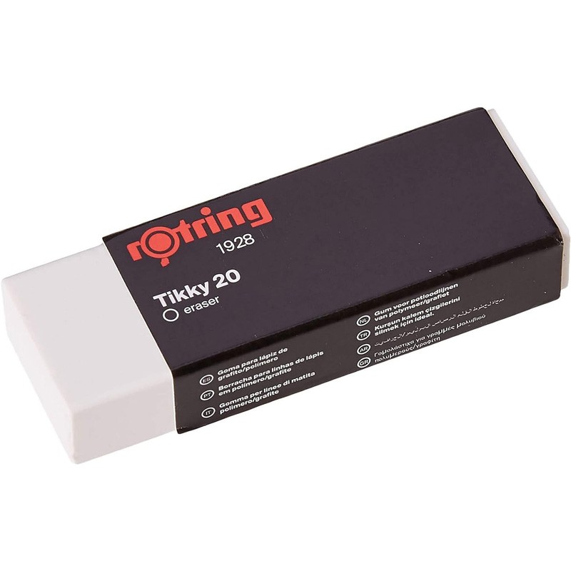Borracha Rotring Tikky 20 Grande Branca Borracha Rotring Tikky 20 Grande Branca