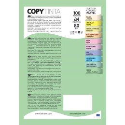 Pack 100 Folhas de Papel Fabriano A4 80g Cores Suaves Sortidas