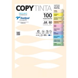 Pack 100 Folhas de Papel Fabriano A4 80g Cores Suaves Sortidas