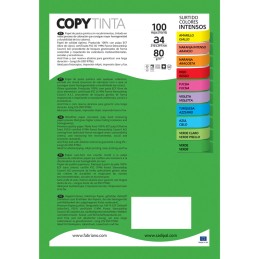 Pack 100 Folhas de Papel Fabriano A4 80g Cores Fortes Sortidas