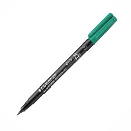 Marcador Staedtler Lumocolor Ponta Super Fina 313-5 Verde