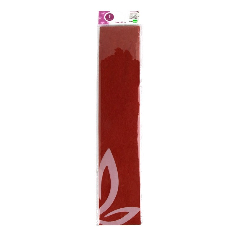Folha Papel Crepe 50cm x 2.5Mt Vermelho Folha Papel Crepe 50cm x 2.5Mt Vermelho