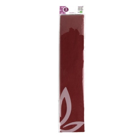 Folha Papel Crepe 50cm x 2.5Mt Bordeaux
