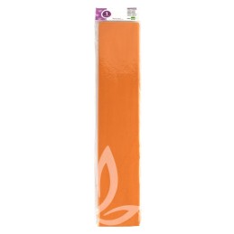 Folha Papel Crepe 50cm x 2.5Mt Laranja