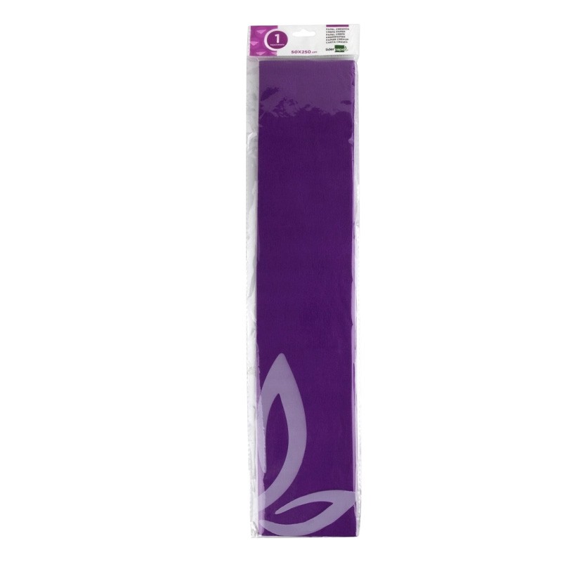 Folha Papel Crepe 50cm x 2.5Mt Violeta Folha Papel Crepe 50cm x 2.5Mt Violeta
