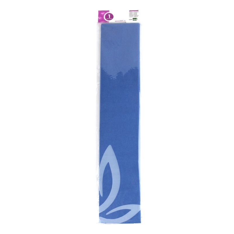 Folha Papel Crepe 50cm x 2.5Mt Azul Folha Papel Crepe 50cm x 2.5Mt Azul