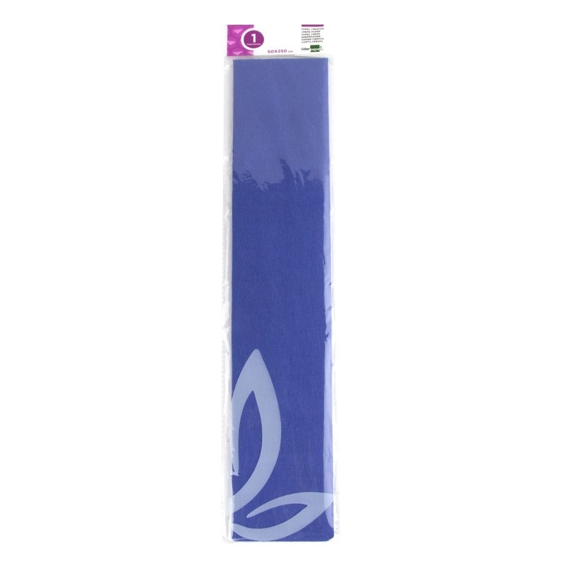 Folha Papel Crepe 50cm x 2.5Mt Azul Marinho Folha Papel Crepe 50cm x 2.5Mt Azul Marinho