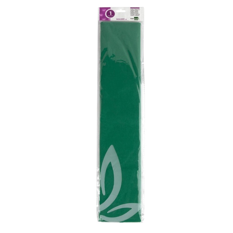 Folha Papel Crepe 50cm x 2.5Mt Verde Folha Papel Crepe 50cm x 2.5Mt Verde