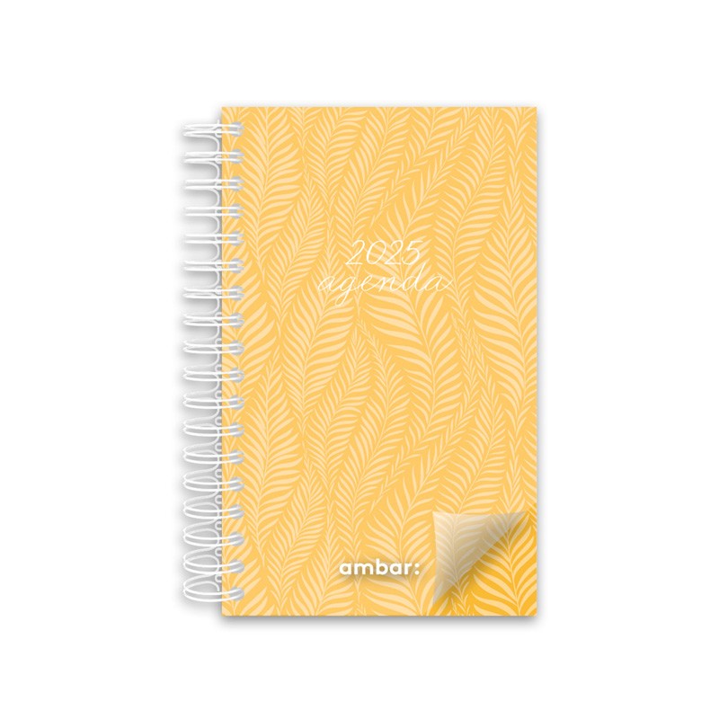 Agenda Planning Espiral Ambar 90x154 Look 2025 Amarela Agenda Planning Espiral Ambar 90x154 Look 2025 Amarela