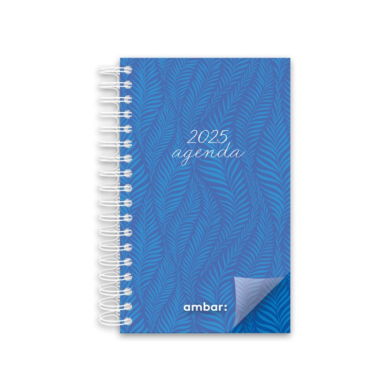 Agenda Planning Espiral Ambar 90x154 Look 2025 Azul