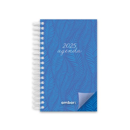 Agenda Planning Espiral Ambar 90x154 Look 2025 Azul