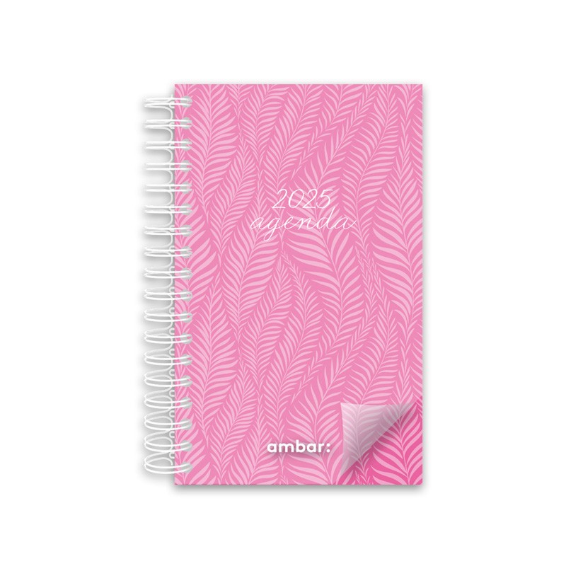 Agenda Planning Espiral Ambar 90x154 Look 2025 Rosa Agenda Planning Espiral Ambar 90x154 Look 2025 Rosa