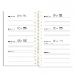 Agenda Planning Espiral Ambar 90x154 Look 2024 Verde