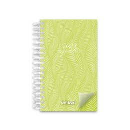 Agenda Planning Espiral Ambar 90x154 Look 2025 Verde