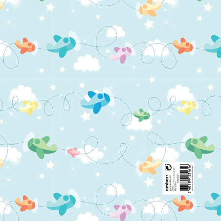 Pack 25 Fls. Papel Fantasia Criança C10/347 Zigzag