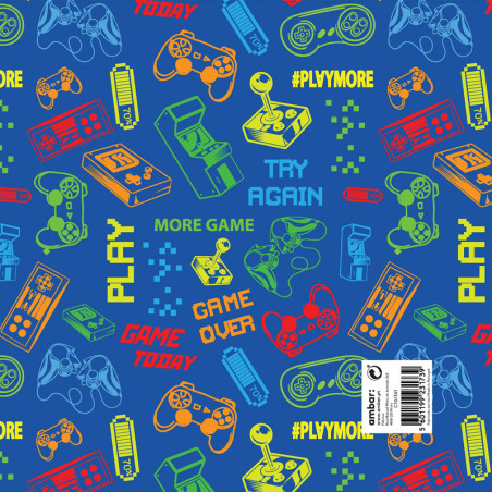 Pack 25 Fls. Papel Fantasia Criança C10/361 Gaming