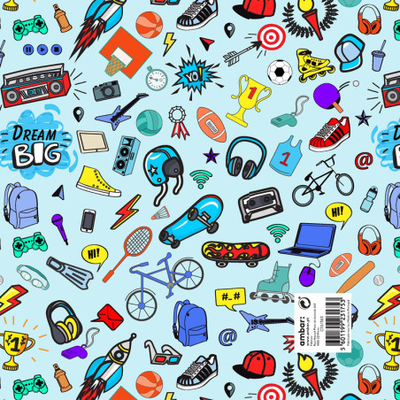 Pack 25 Fls. Papel Fantasia Criança C10/363 Dream Big