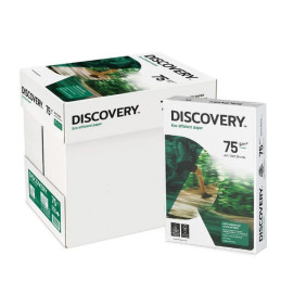 Caixa 5 Resmas Papel Fotocópia Discovery A4 75gr Branco