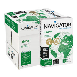 Caixa 5 Resmas Papel Fotocópia Navigator A4 80g Branco
